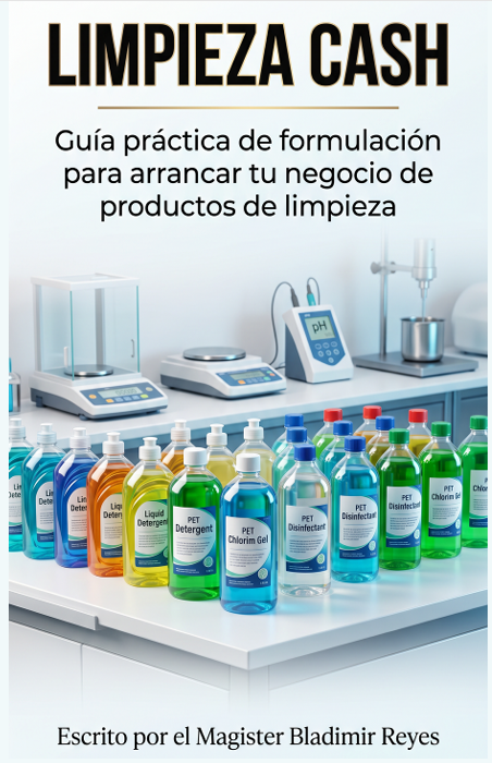 LIMPIEZA CASH Guía práctica para arrancar tu negocio de productos de limpieza desde casa.
