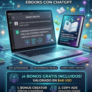 INTELIGENCIA ARTIFICIAL DE VENTAS DIGITALES. Tu Guía Definitiva de Monetización. Creación y Optimización de E-books con Asistencia de GPT en Plrs Factory