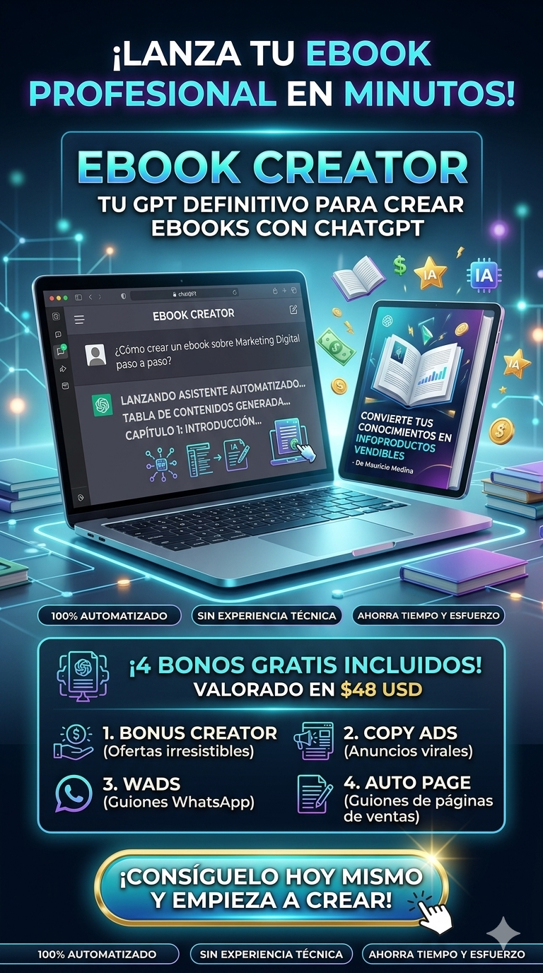 INTELIGENCIA ARTIFICIAL DE VENTAS DIGITALES. Tu Guía Definitiva de Monetización. Creación y Optimización de E-books con Asistencia de GPT en Plrs Factory