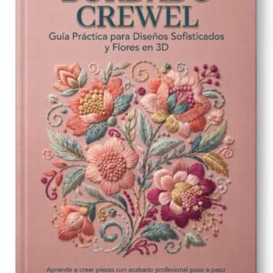 BORDADO CREWEL: Flores 3D y Puntadas Profesionales - Ebook para Principiantes
