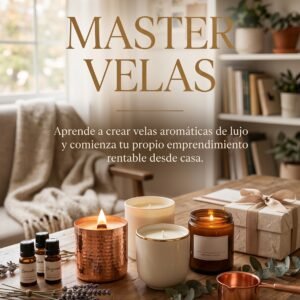 GUIA PARA FABRICAR VELAS ARTESANALES DE LUJO . MASTER VELAS. Crea y Vende desde Casa - Ebook para Emprendedores