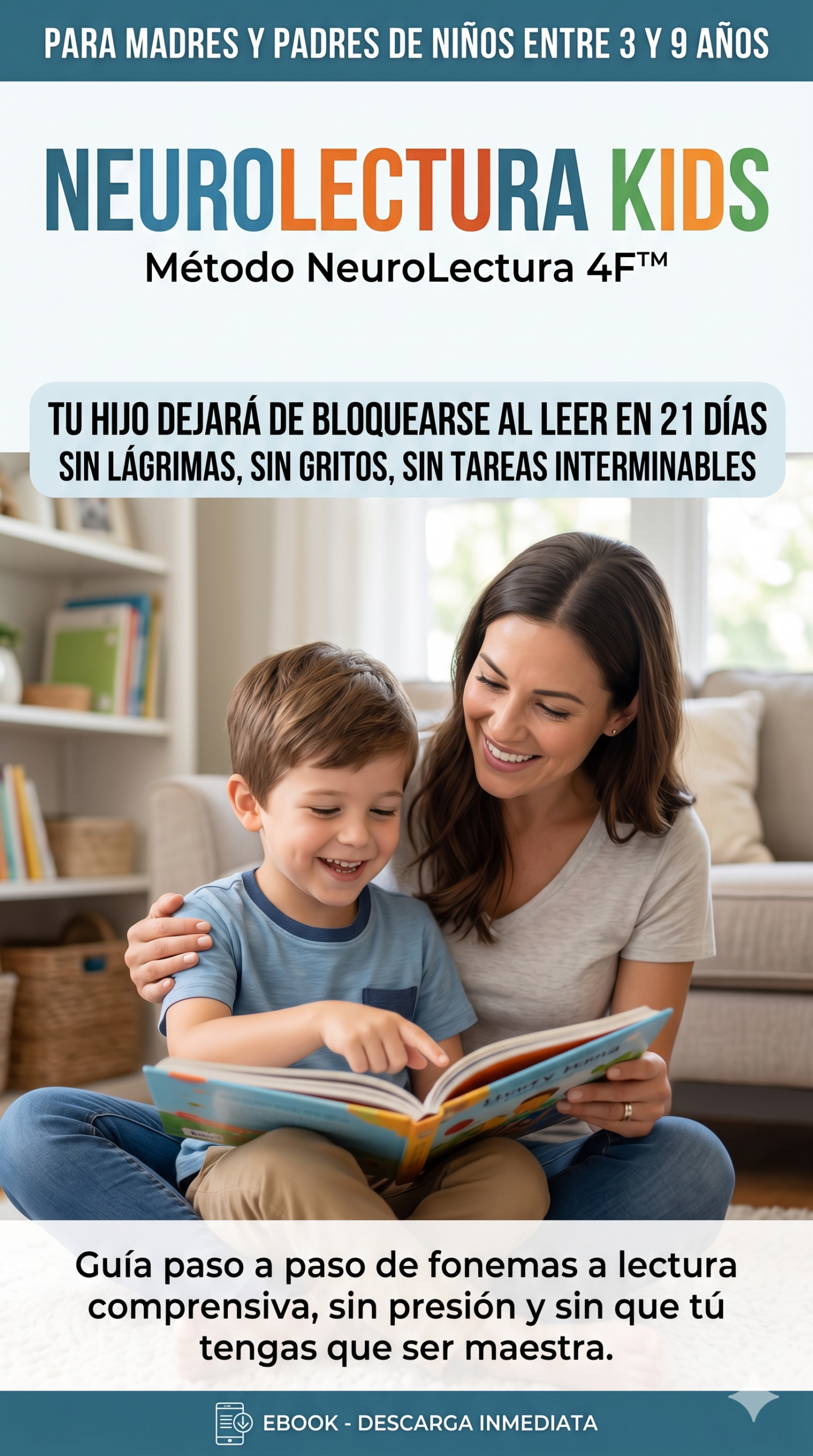 NEUROLECTURA KIDS.- Cómo Enseñar a Leer sin Frustración: Método Neuro lectura para Niños - Ebook - Image 2
